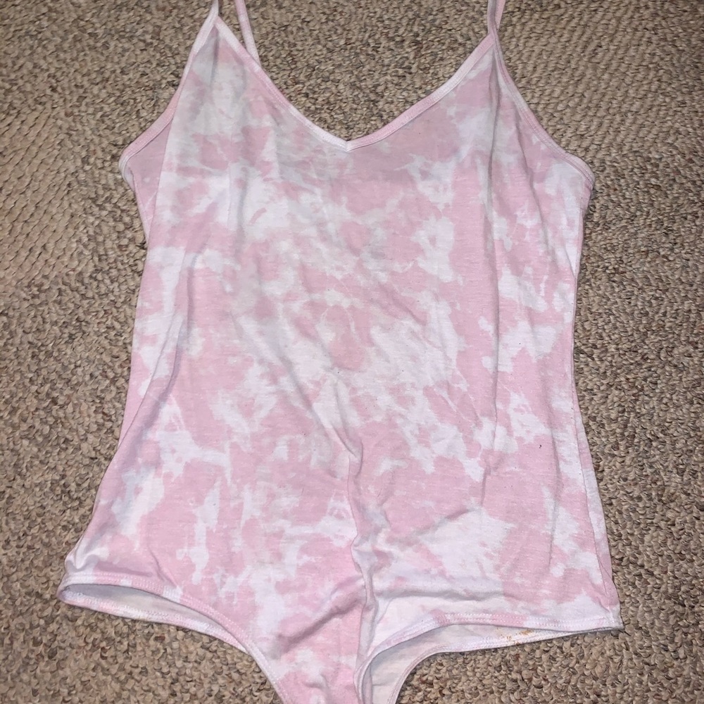 PacSun Cloudy Pink Tank Bodysuit
